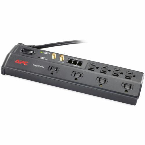 APC P8VT3 Home-Office SurgeArrest 8-Outlet- 1750 Joules- TEL- Coax Surge Protector