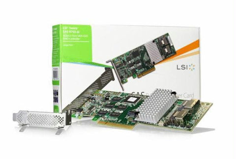 Broadcom LSI LSI00214 (9750-8I SGL) 8 Internal Ports PCI-E Low-Profile SATA-SAS RAID Controller