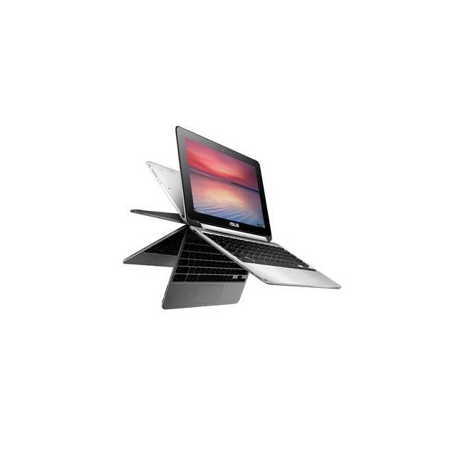 ASUS Chromebook C100PA-DB02 10.1 inch Touchscreen 1.8GHz- 4GB DDR3- 16GB SSD + TPM- Chrome Notebook (Silver)