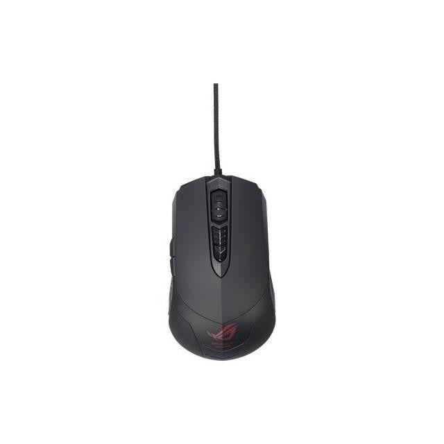 ASUS ROG GX860 Buzzard Wired USB Laser Mouse w- 5600 DPI (Black)