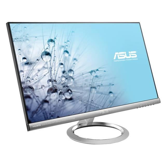 Asus MX259H 25 inch Widescreen 80,000,000:1 5ms VGA-2HDMI LED LCD Monitor, w- Speakers (Black & Silver)