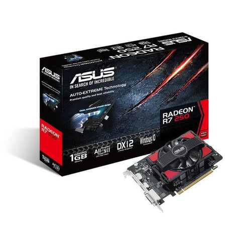 Asus AMD Radeon R7 250 1GB GDDR5 DVI-HDMI-DisplayPort PCI-Express Video Card