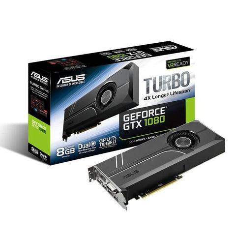 Asus NVIDIA GeForce GTX 1080 Turbo 8GB GDDR5X DVI-2HDMI-2DisplayPort PCI-Express Video Card