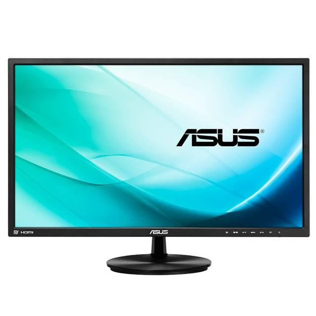 Asus VN248Q-P 23.8 inch Widescreen 80,000,000:1 5ms VGA-HDMI-DisplayPort LED LCD Monitor, w- Speakers (Black)