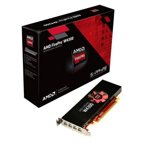 AMD FirePro W4300 4GB GDDR5 4Mini DisplayPorts Low Profile PCI-Express Video Card