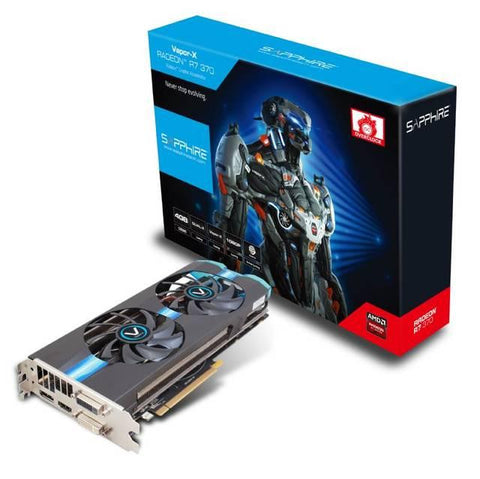 Sapphire Vapor-X AMD Radeon R7 370 OC 4GB GDDR5 2DVI-HDMI-DisplayPort PCI-Express Video Card