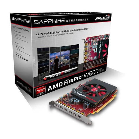 AMD FirePro W600 2GB GDDR5 6Mini DisplayPorts PCI-Express Video Card