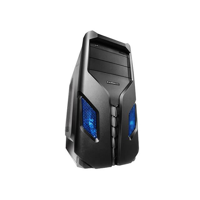 Raidmax EXO ATX-108BU No Power Supply ATX Mid Tower (Black-Blue)