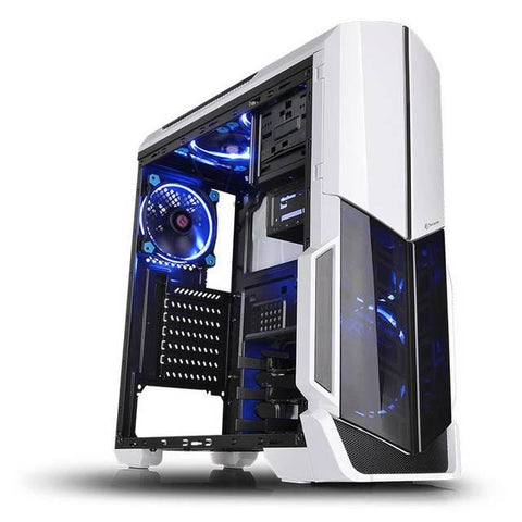 Thermaltake Versa N21 Snow CA-1D9-00M6WN-00 No Power Supply ATX Mid Tower (Black & White)