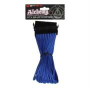 BitFenix Alchemy Multisleeved 30cm 24Pin ATX Male to 24Pin ATX Female Extension Cable (Blue)