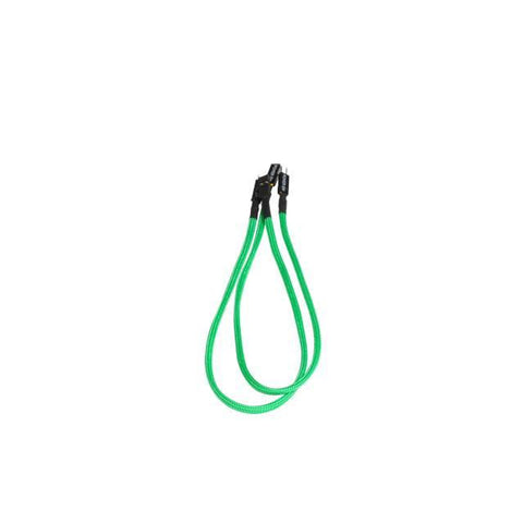 BitFenix Alchemy Multisleeved 30cm 2Pin Male to 2Pin Female Chassis I-O Cable (Green)