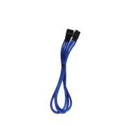 BitFenix Alchemy Multisleeved 30cm 3Pin Fan Male to 3Pin Fan Female Extension Cable (Blue)