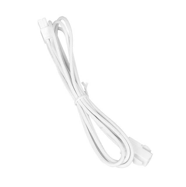 BitFenix Alchemy Multisleeved 45cm 4Pin ATX Male to 4Pin ATX Female CPU Extension Cable (White Sleeve- White Connector)