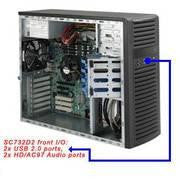 Supermicro SuperChassis CSE-732D2-500B 500W Mid-Tower Server Chassis (Black)