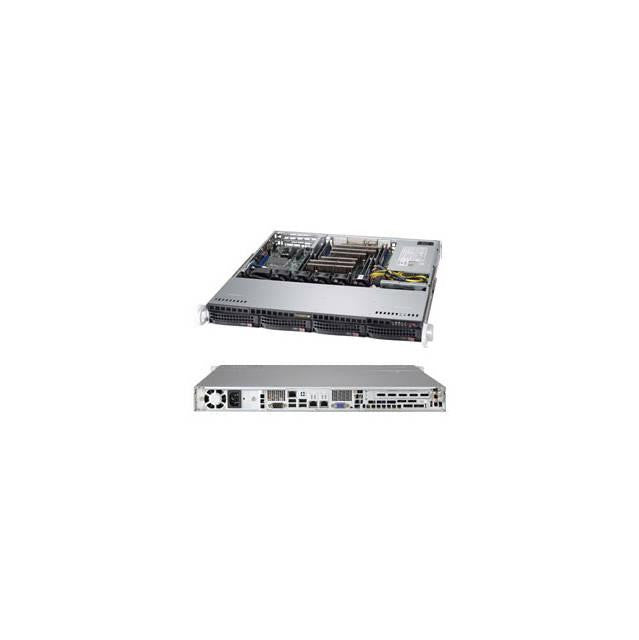 Supermicro SuperChassis CSE-813MFTQC-350CB 350W 1U Rackmount Server Chassis (Black)