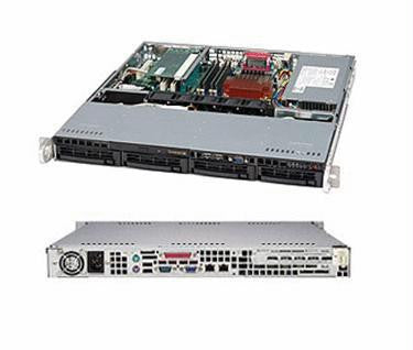 Supermicro CSE-813MTQ-350CB 350W 1U Rackmount Server Chassis (Black)