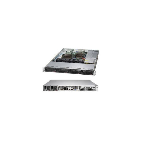 Supermicro SuperChassis CSE-815TQC-R504WB 500W 1U Rackmount Server Chassis (Black)