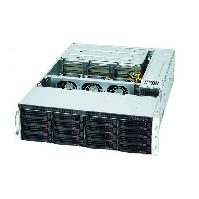 Supermicro SuperChassis CSE-837E16-RJBOD1 1620W 3U 28x 3.5" SAS-SATA Rackmount JBOD Storage Enclosure (Black)