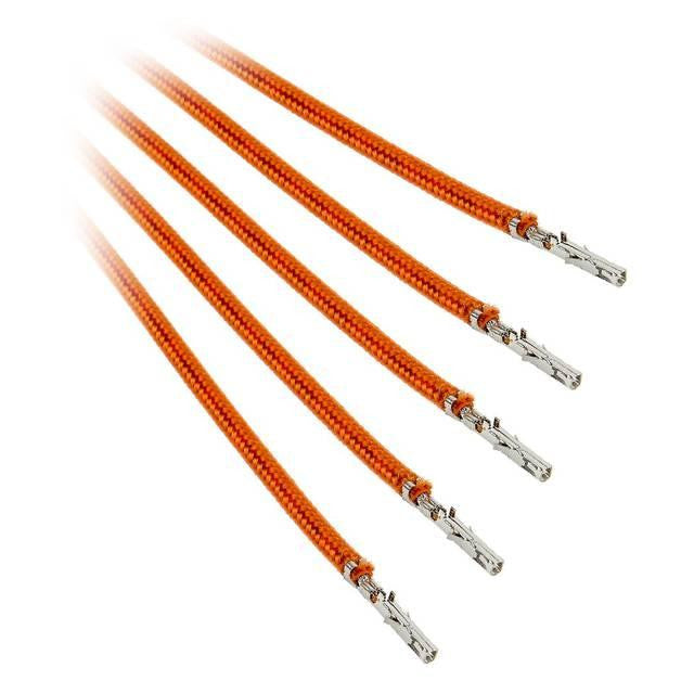 BitFenix Alchemy 2.0 5x 40cm Sleeved PSU Cable (Orange)