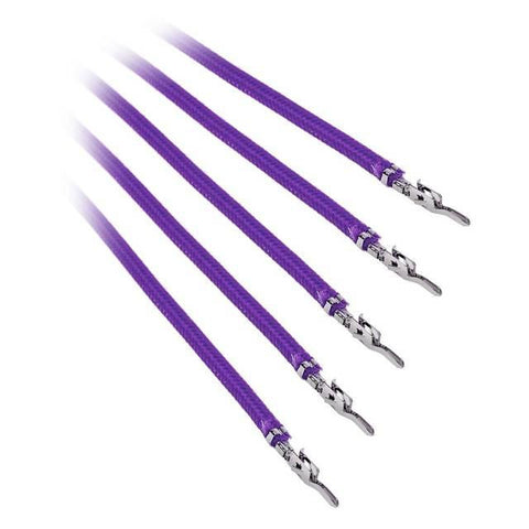 BitFenix Alchemy 2.0 5x 60cm Sleeved PSU Cable (Purple)