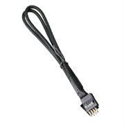 BitFenix Alchemy Multisleeved 30cm 9Pin Male to 9Pin Female Audio Extension Cable (Black)