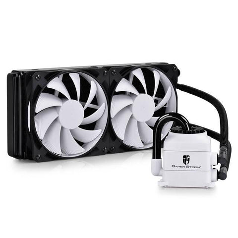 DEEPCOOL CAPTAIN 240 WHITE 2x120mm CPU Liquid Cooler for Intel LGA2011-v3-2011-1366-1156-1155-1151-1150 & AMD Socket FM2+-FM2-FM1-AM3+-AM3-AM2+-AM2