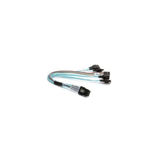 Supermicro CBL-0118L-02 23cm IPASS to 4x SATA Internal Cable w- 25.5cm SB