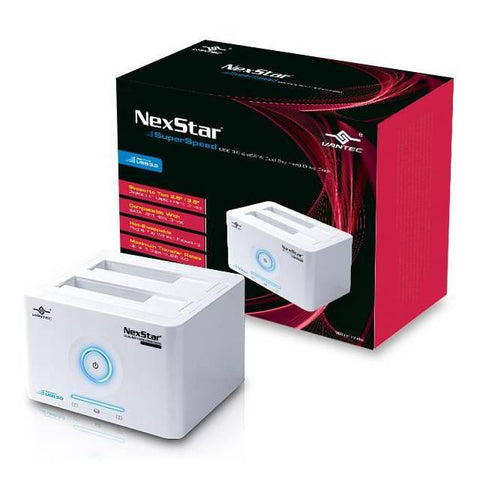 Vantec NexStar NST-D400SU3 2.5-3.5 inch SATA to SuperSpeed USB 3.0 & eSATA Dual Bay Hard Drive Docking Station