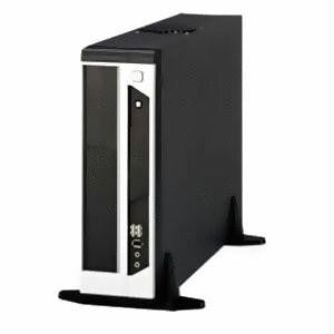 APEX DM-317 275W Slim MicroATX Case (Black-Silver)