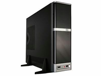 APEX DM-387 275W Slim MicroATX Case (Black-Silver)