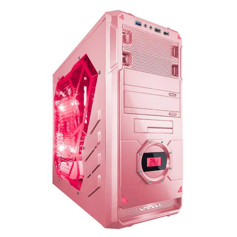 Apevia X-DREAMER4 No Power Supply ATX Mid Tower (Black-Pink)