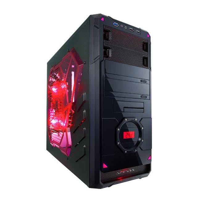 Apevia X-DREAMER4 No Power Supply ATX Mid Tower (Black-Red)