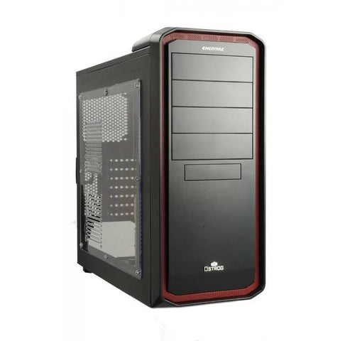 Enermax Ostrog ECA3253-BR No Power Supply ATX Mid Tower (Black-Red)