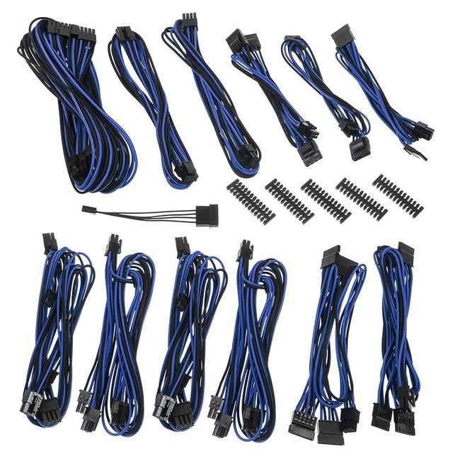 BitFenix ALCHEMY 2.0 PSU CABLE KIT for EVGA SuperNOVA T2-P2-G2 Power Supply, EVG-SERIES - Black-Blue (BFX-ALC-EVGKB-RP)