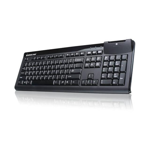 IOGEAR GKBSR201 104-Key Keyboard w- Built-in Common Access Card Reader