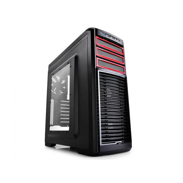 DEEPCOOL KENDOMEN RED No Power Supply ATX Mid Tower