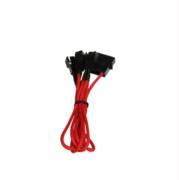 BitFenix Alchemy Multisleeved 20cm 4Pin Molex Male to 3x 3Pin Fan Male 7V Adapter Cable (Red)