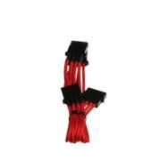 Bitfenix BFA-MSC-M3MRK-RP 60cm 4Pin Molex Male to 3x 4Pin Molex Female Extension Cable (Red)