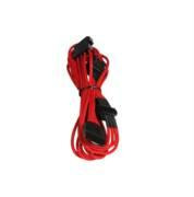 BitFenix Alchemy Multisleeved 20cm 4Pin Molex Male to 4x SATA Power Adapter Cable (Red)