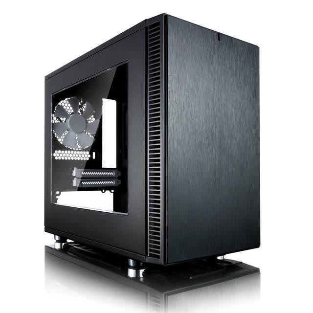 Fractal Design Define Nano S No Power Supply Mini-ITX Case w- Window (Black)