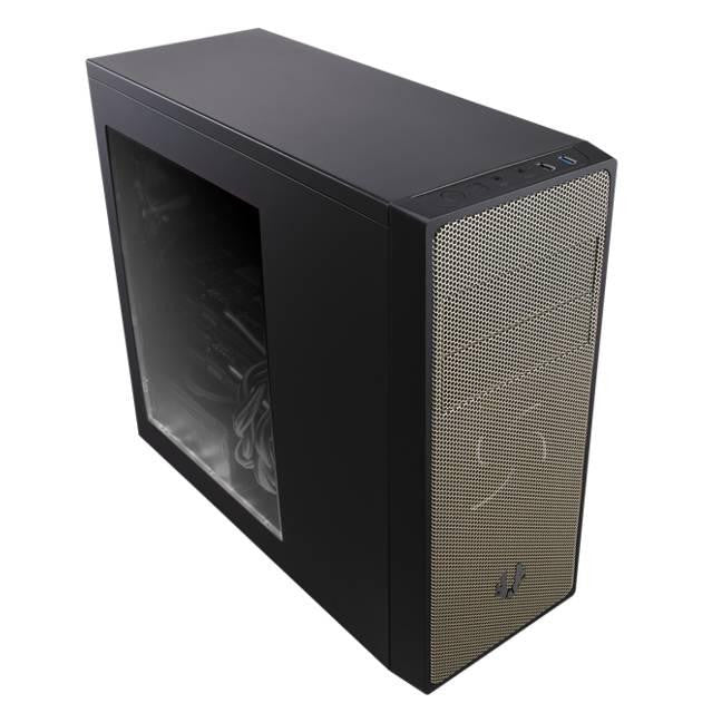 BitFenix Neos Window BFC-NEO-100-KKWKA-RP No Power Supply ATX Mid Tower (Black-Gold)