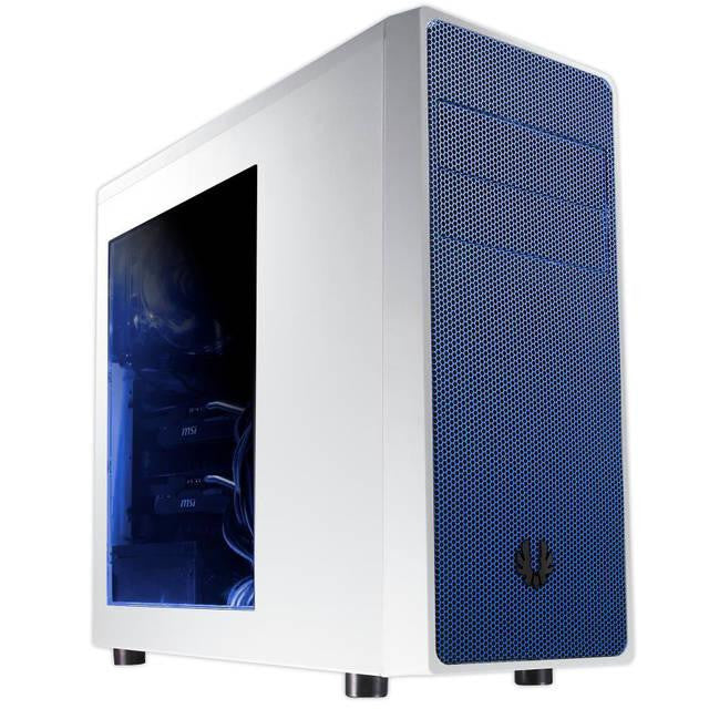 BitFenix Neos Window BFC-NEO-100-WWWKB-RP No Power Supply ATX Mid Tower (White-Blue)