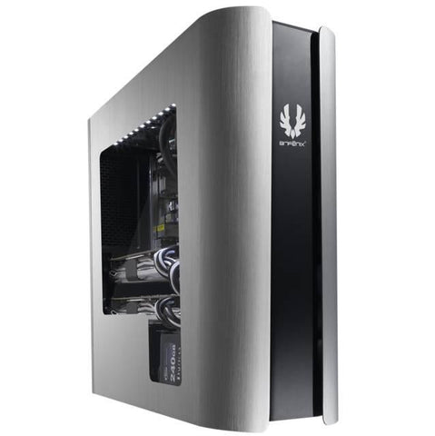 BitFenix Pandora Window BFC-PAN-300-KSWL1-RP No Power Supply MicroATX Case (Black-Silver)