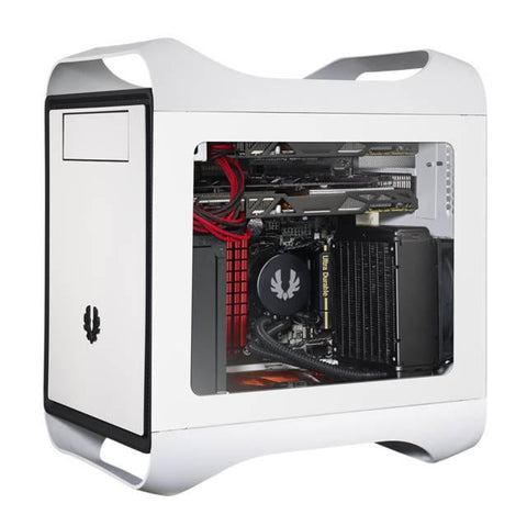 BitFenix Prodigy M Window BFC-PRM-300-WWWKW-RP No Power Supply MicroATX Case (White)