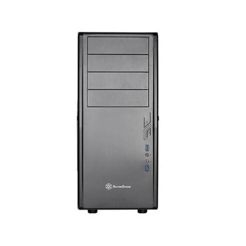 SilverStone Precision Series PS10B No Power Supply ATX Mid Tower (Black)