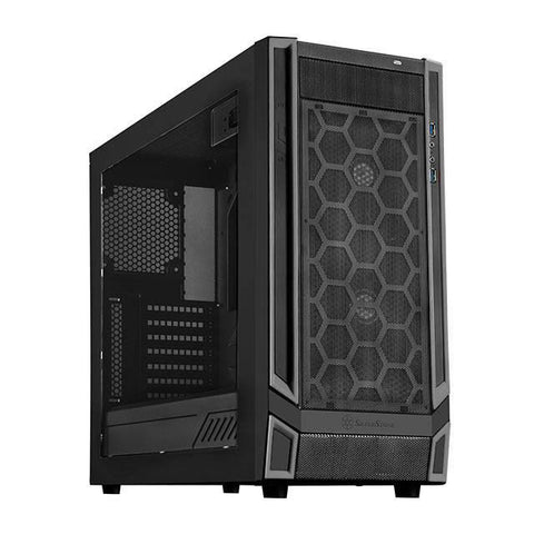 SilverStone Redline Series RL05BB-W No Power Supply ATX Mid Tower (Black w- Black Trim)