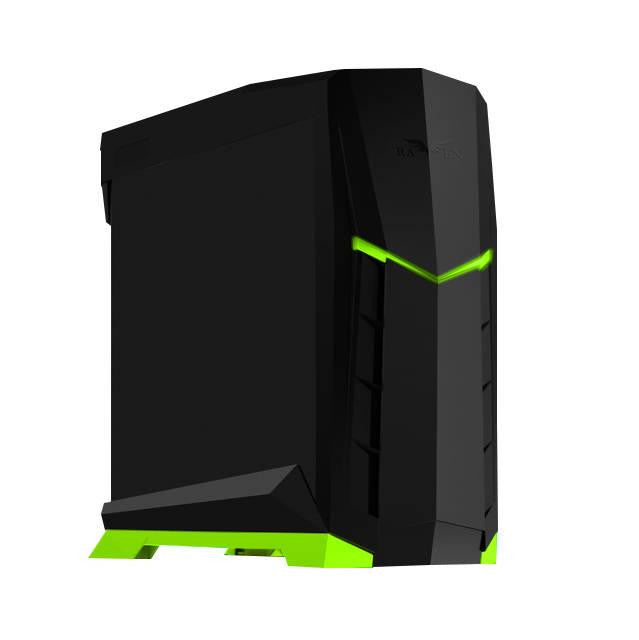 SilverStone Raven X Series RVX01BV-W No Power Supply ATX Mid Tower (Black w- Green Trim)