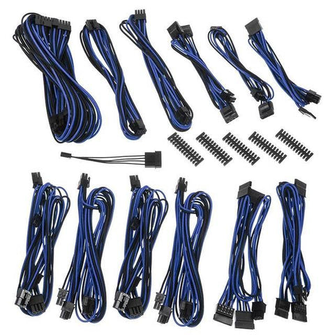 BitFenix ALCHEMY 2.0 PSU CABLE KIT for Seasonic KM3 and XM2 Power Supply, SSC-SERIES - Black-Blue (BFX-ALC-SSCKB-RP)