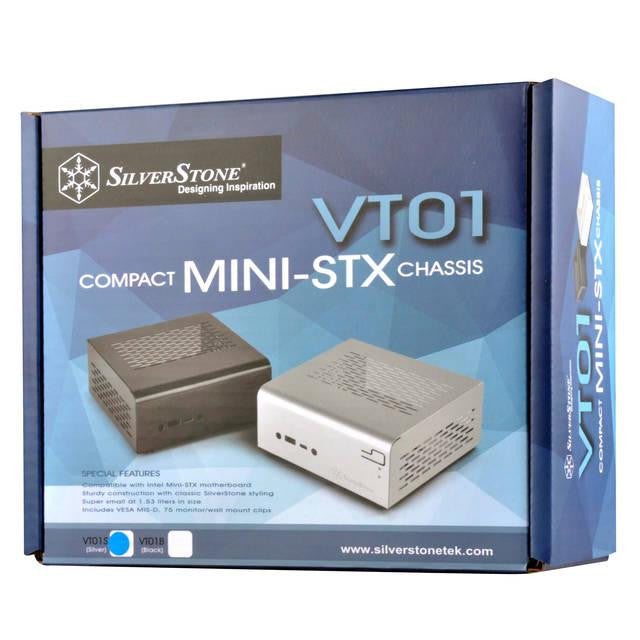 SilverStone Vital Series VT01B No Power Supply Mini-STX Case (Black)