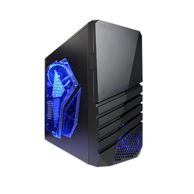 Apevia X-Pioneer No Power Supply ATX Mid Tower (Black-Blue)